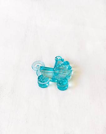 עגלה קריסטל - תכלת