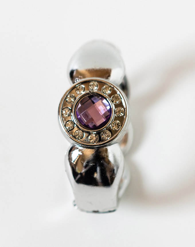 צמיד יהלום - כסף+לילה