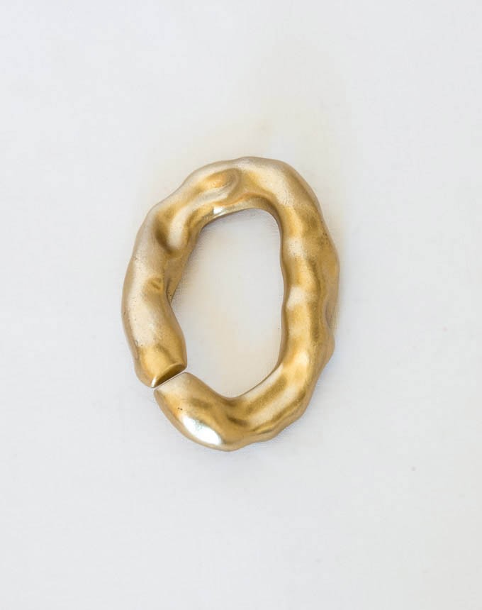 חבק אליפסה מעוקלת - זהב