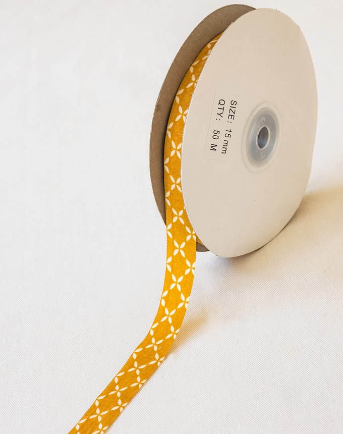 סרט מעוינים 15 מ״מ - חרדל