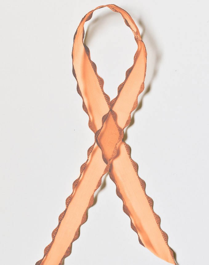 אורגנזה זיג זג - כתום