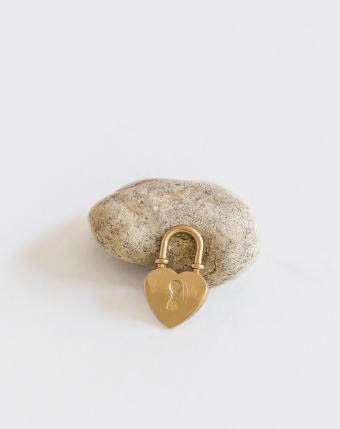 סט זהב ענתיק - מפתח לב זהב 12יח