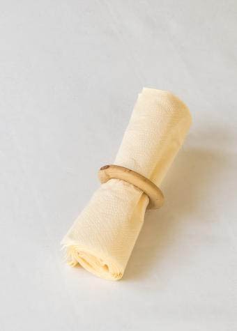 סט קריסטמס טיבעי - חבק עץ עגול 12יח