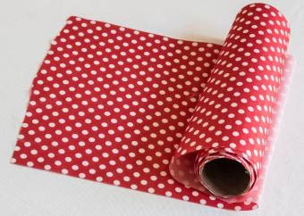 סט אדום לבן - רנר נקודות 20סמ 5מ