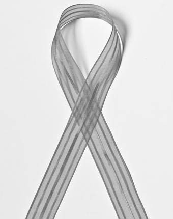 אורגנזה פסים - אפור