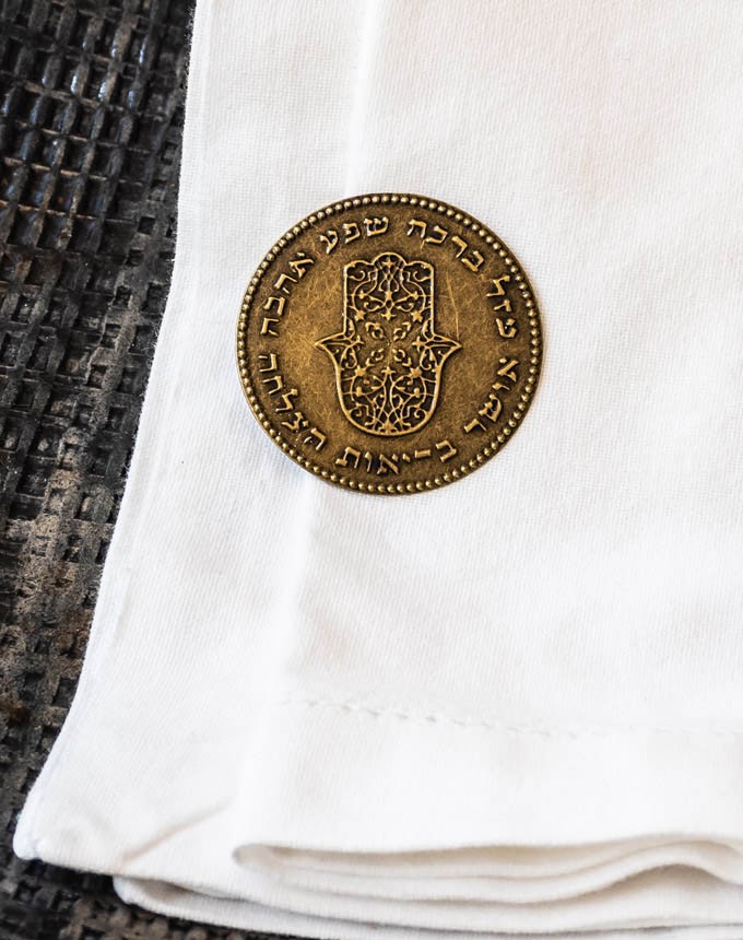 חבק קליפס חמסה - זהב עתיק