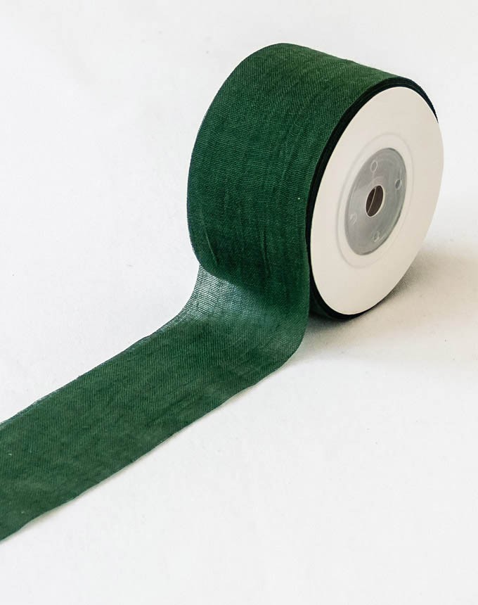 סרט כותנה שויצרית - ירוק בקבוק