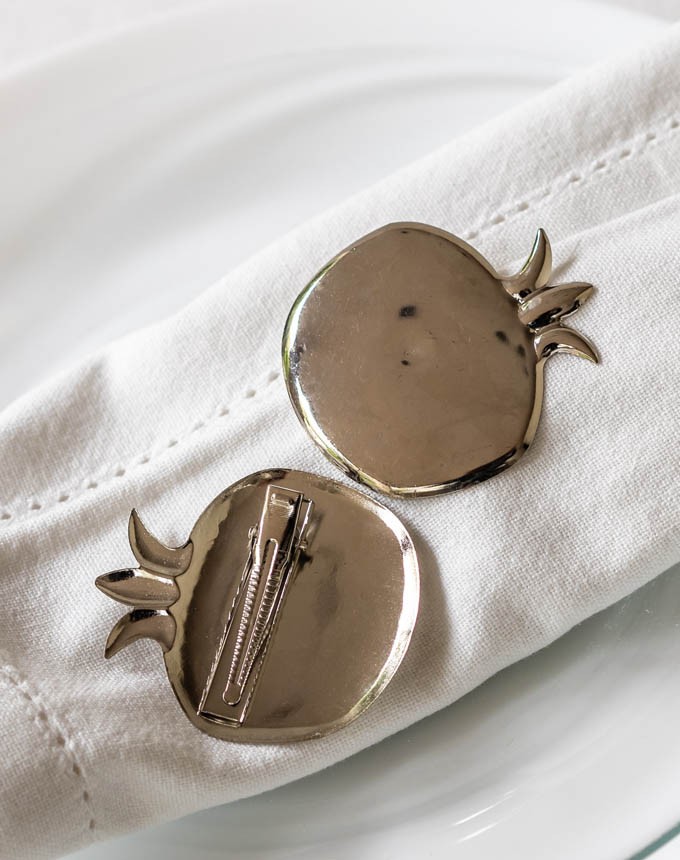 חבק קליפס רימון - כסף