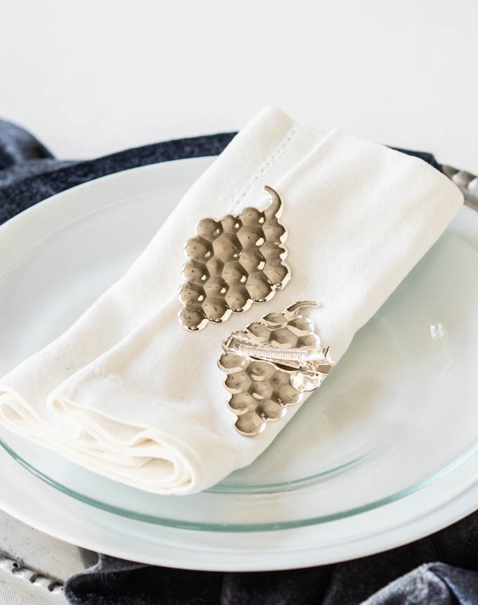 חבק קליפס ענבים - כסף