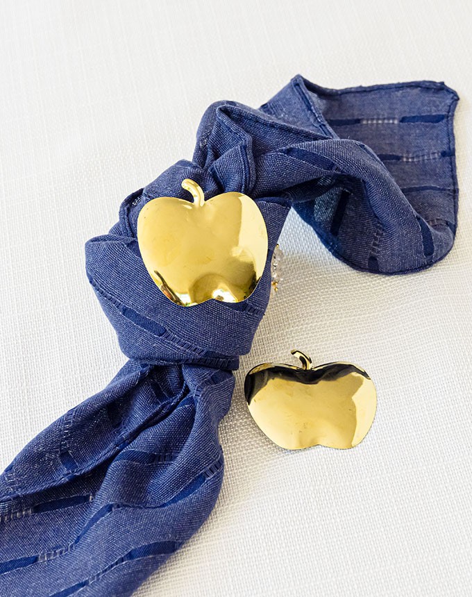 חבק קליפס תפוח - זהב