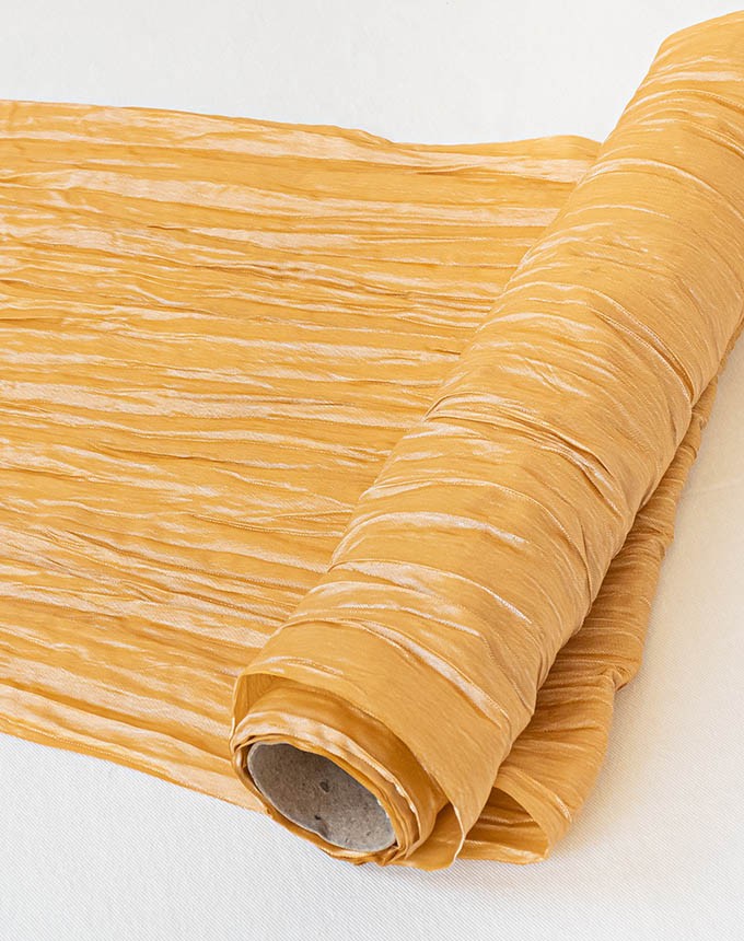 רנר משי פראי פליסה - זהב בהיר