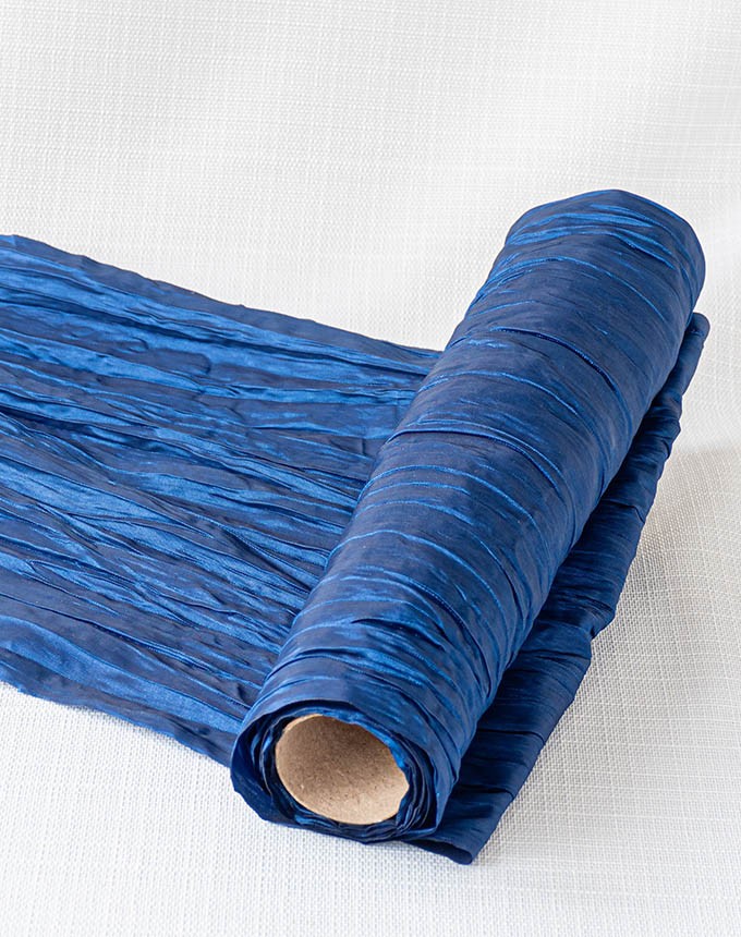 רנר משי פראי פליסה - כחול כהה