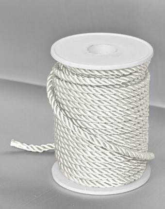 שרוך מגולגל 5 מ"מ - לבן שבור