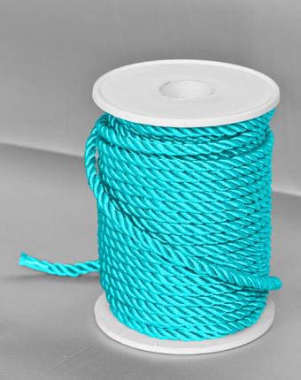 שרוך מגולגל 5 מ"מ - טורקיז