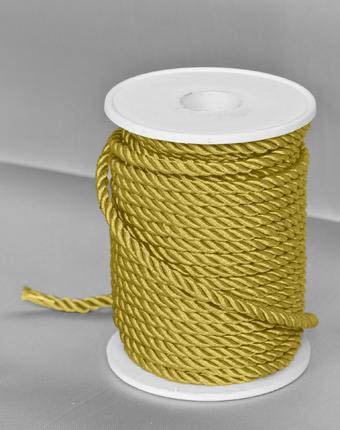 שרוך מגולגל 5 מ"מ - זהב