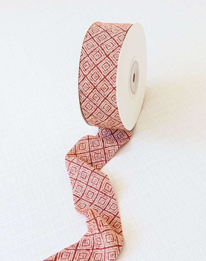 סרט צמר מעויינים - בורדו