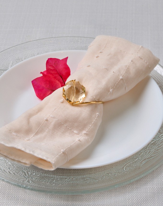 חבק יהלום מסובב שטוח - זהב