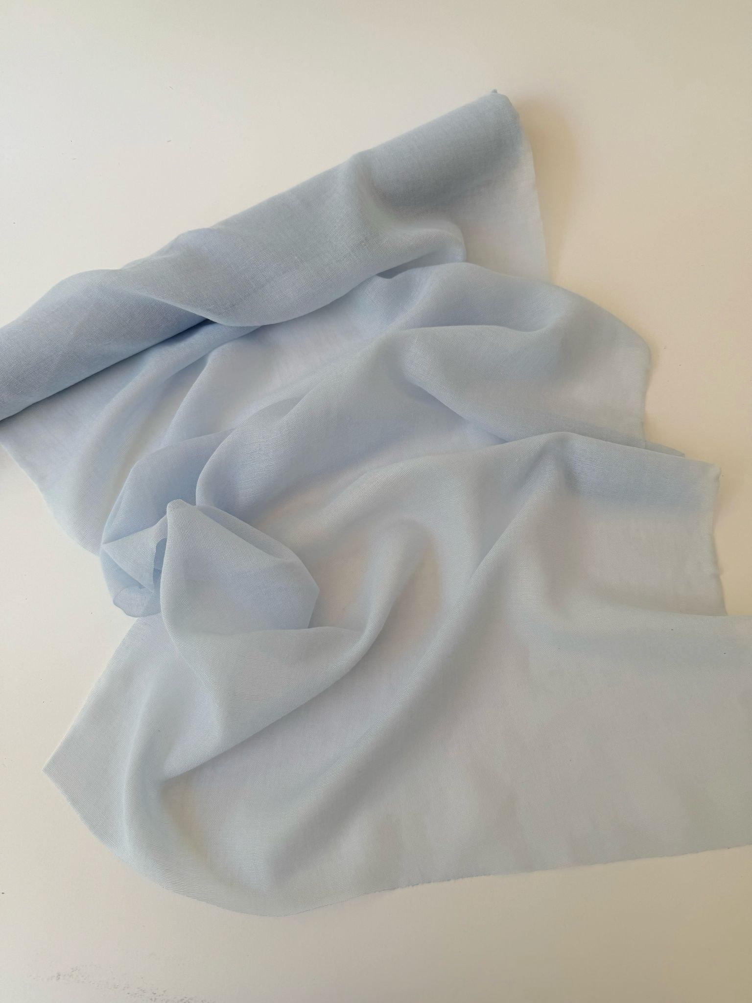 רנר כותנה שויצרית - תכלת קרח