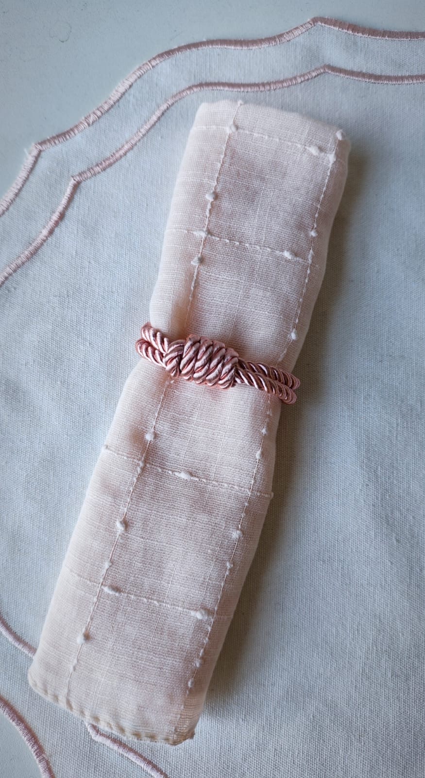 חבק קשר חובל - ורוד עתיק