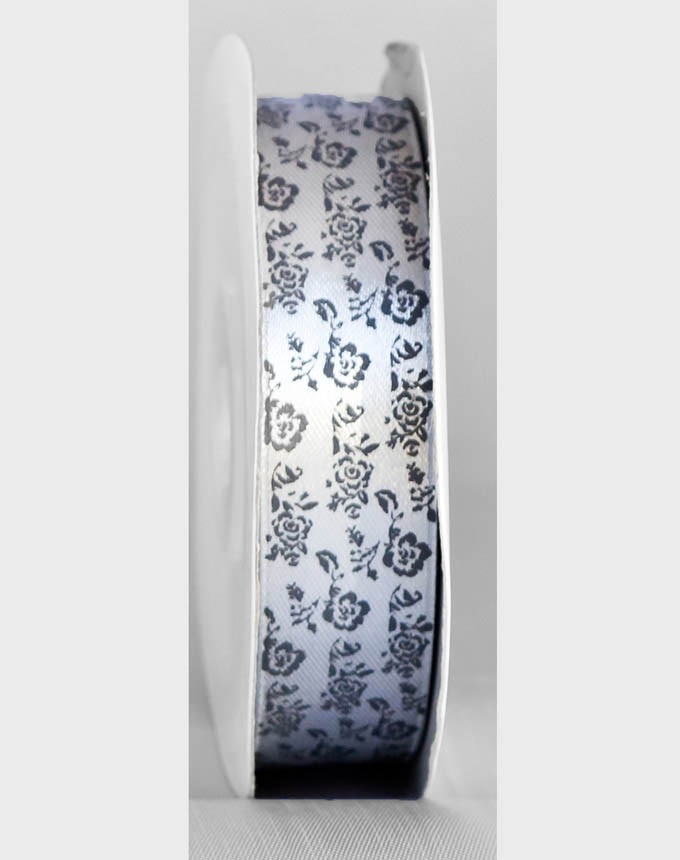 סטן פרחים - אפור+אפור