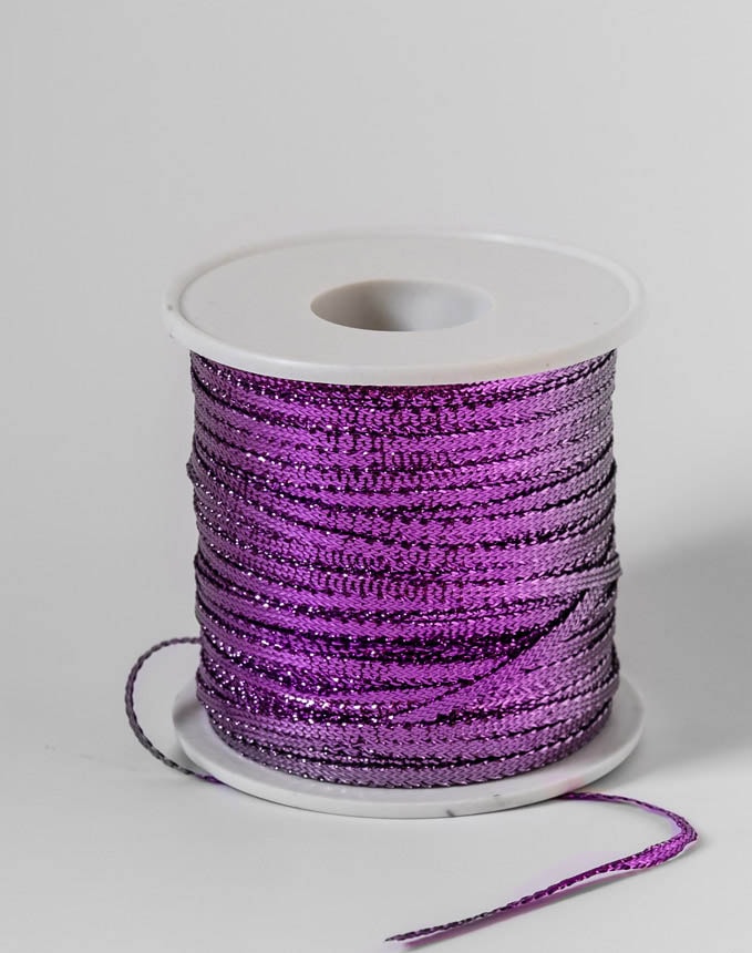 שרוך לורקס שטוח ציבעוני - סגול