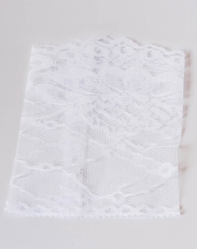 שקיות תחרה - לבן