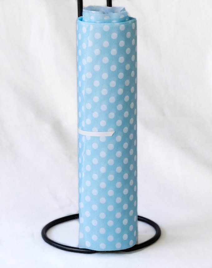 רנר כותנה נקודות גדולות - תכלת