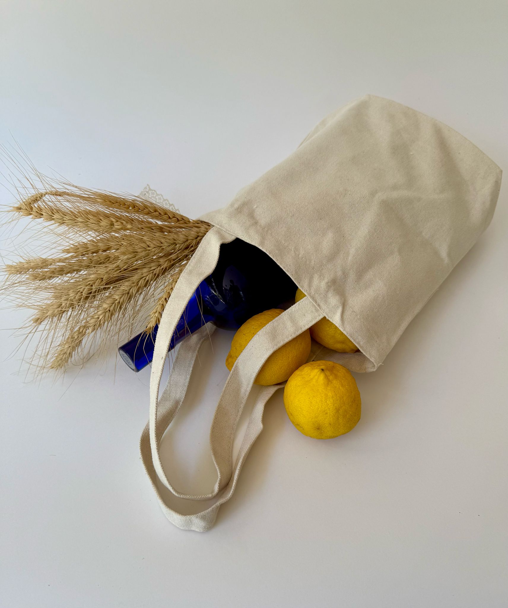 שקית קנבס + ידיות נשיאה