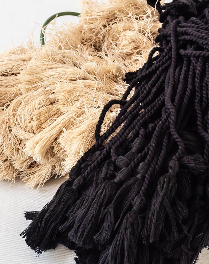 גדיל כותנה+חרוז עץ