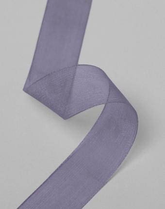 אורגנזה חלק - סגול מעושן