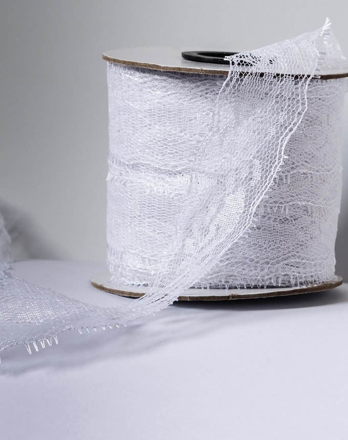 תחרה 3.5 ס"מ - לבן