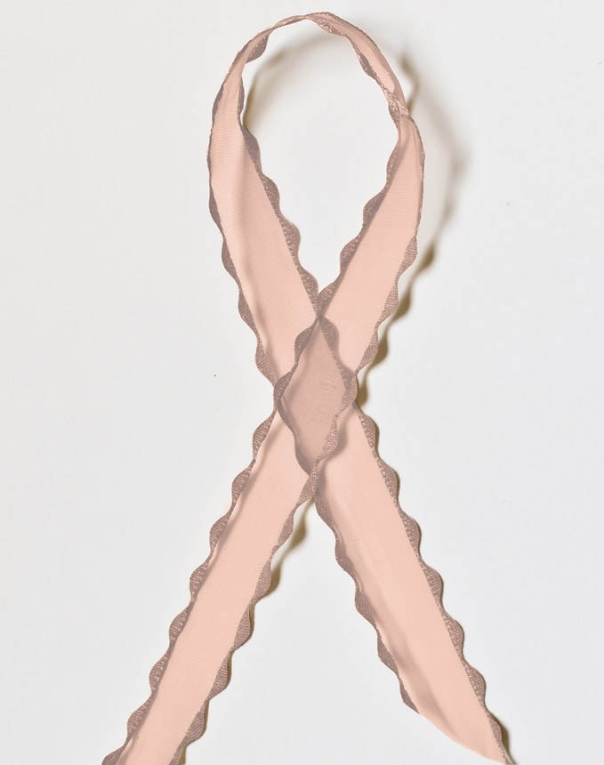 אורגנזה זיג זג - אפרסק