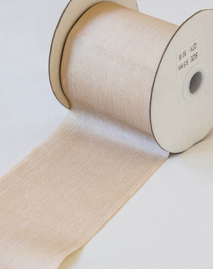 סטן משי פראי - קרם כהה