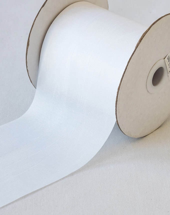 סטן משי פראי - לבן