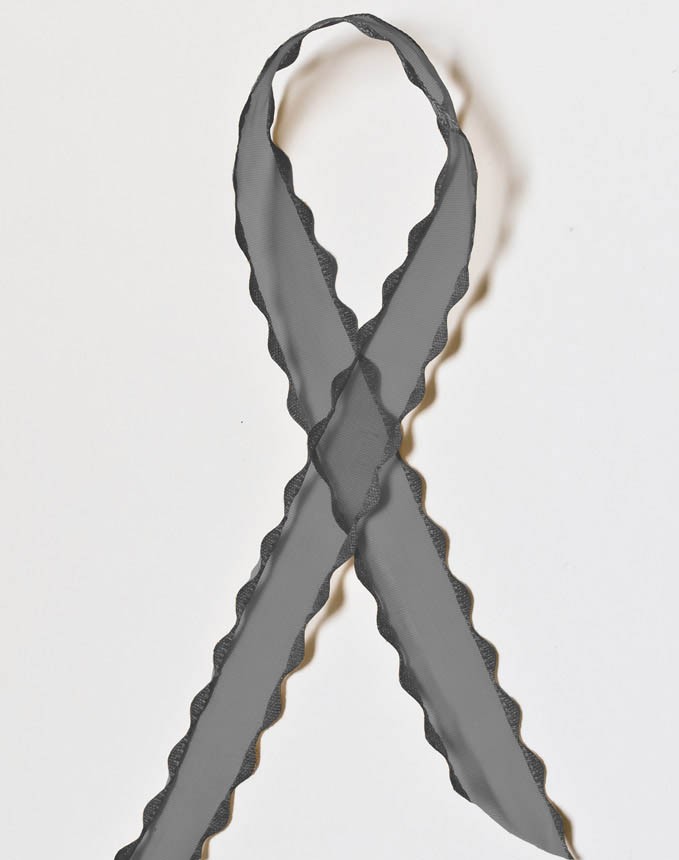 אורגנזה זיג זג - שחור