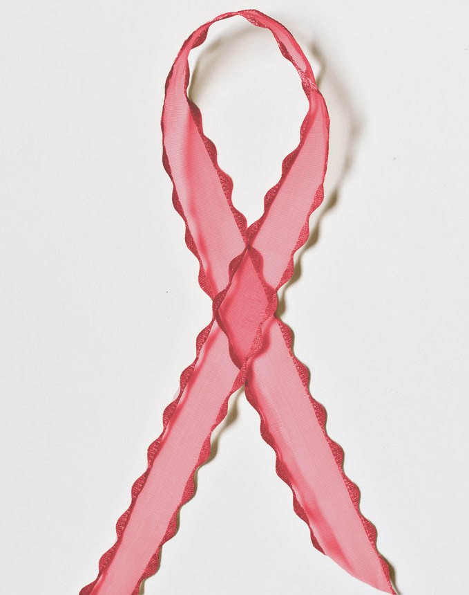 אורגנזה זיג זג - אדום