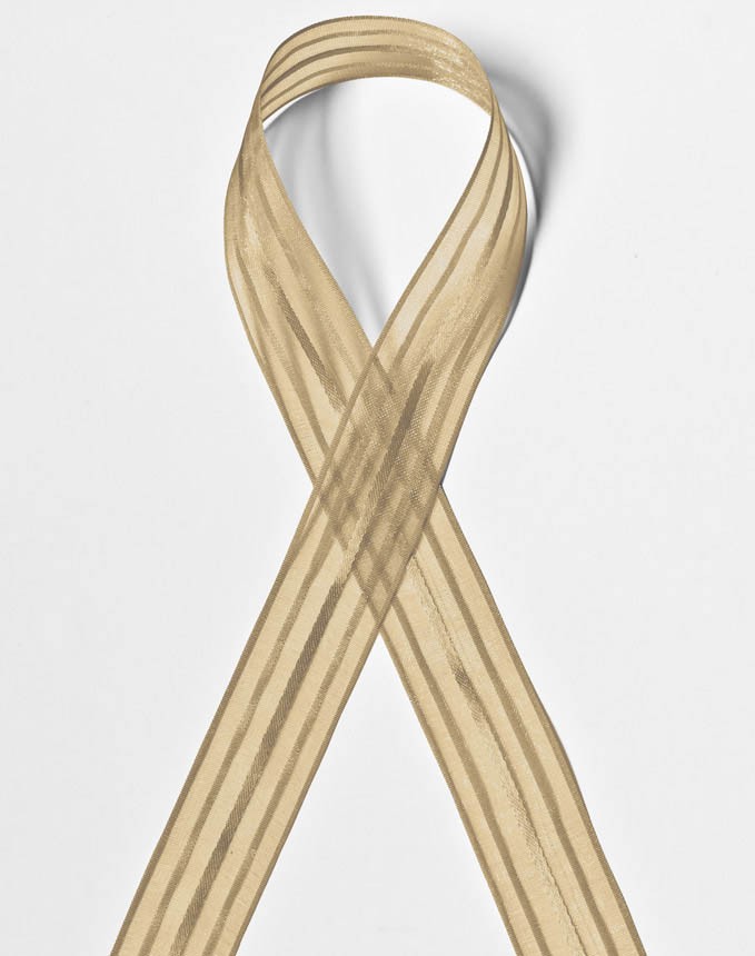 אורגנזה פסים - תכלת מעושן