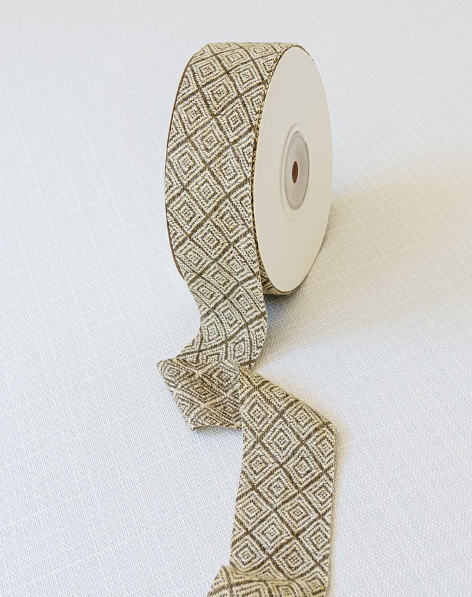 סרט צמר מעויינים - ירוק זית