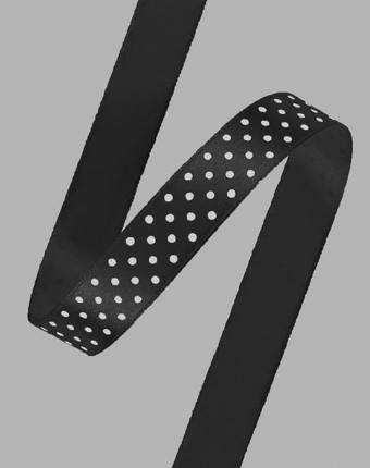 סטן נקודות - שחור נק' לבנות