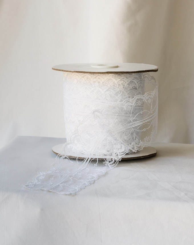 תחרה 60 מ"מ - לבן