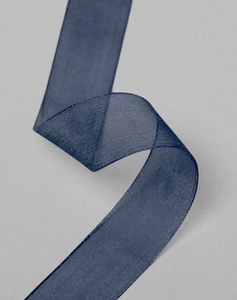 אורגנזה חלק - כחול כהה