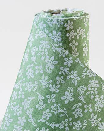 רנר פרחים בנדנה - ירוק