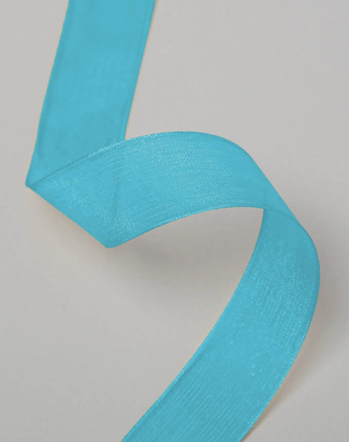 אורגנזה חלק - טורקיז בהיר