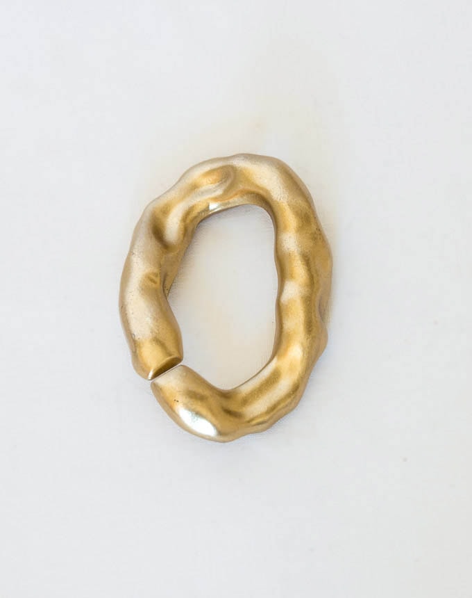 חבק אליפסה מעוקלת - זהב