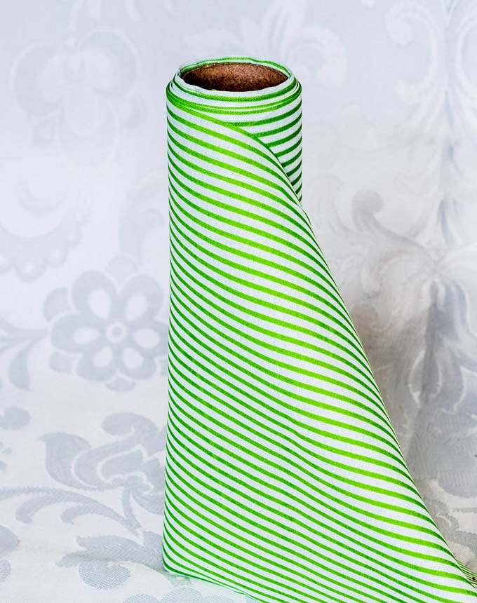 רנר פסים עבים - ירוק