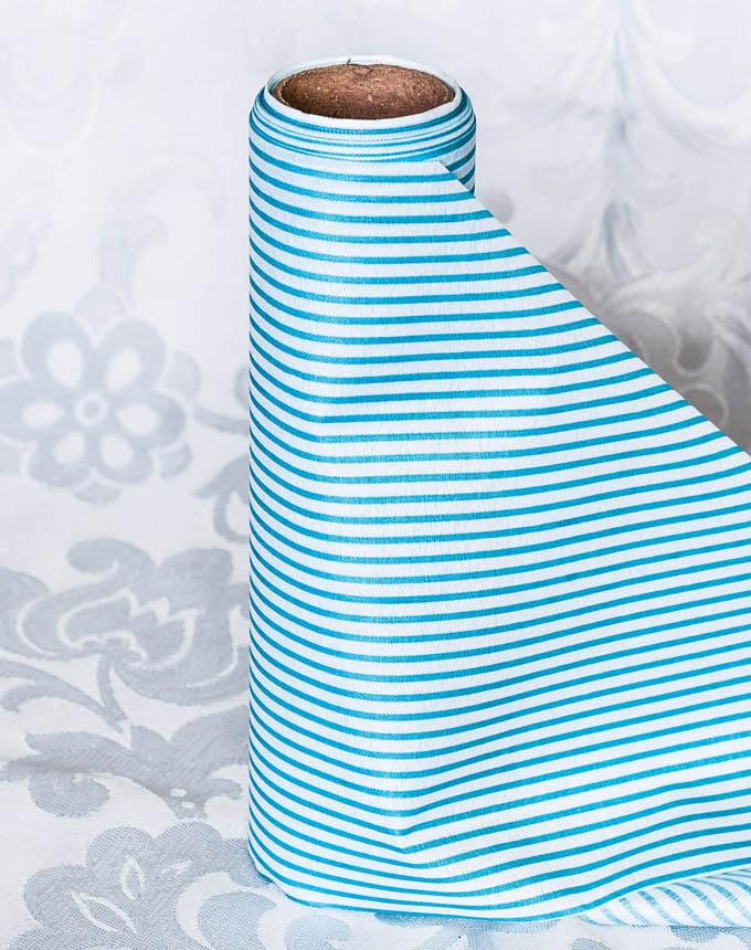 רנר פסים עבים - תכלת