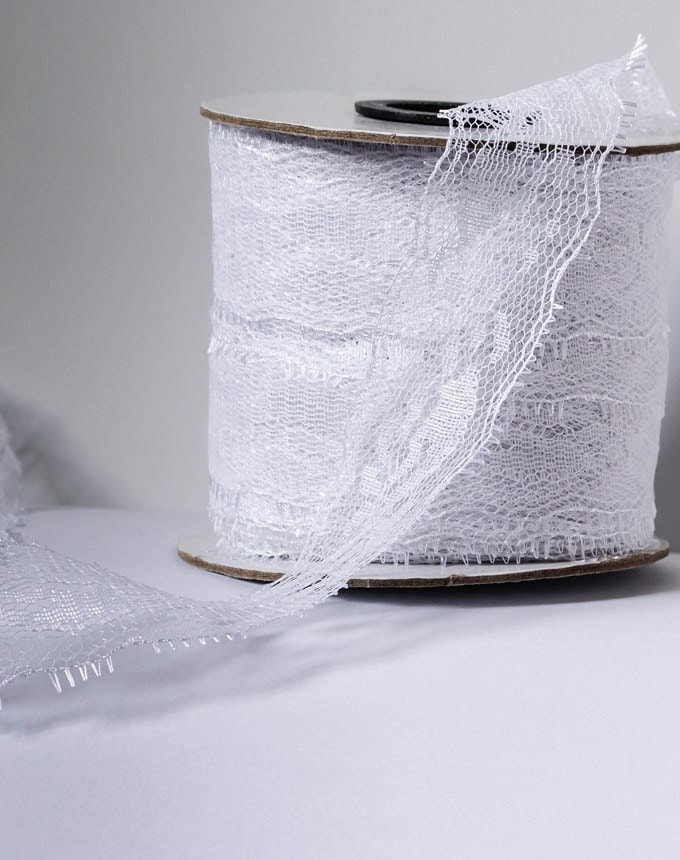 תחרה 3.5 ס"מ - לבן