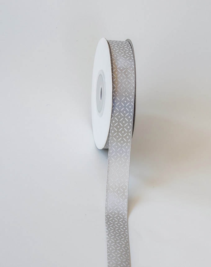 סטן מודפס מעוין - אפור