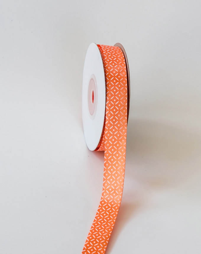 סטן מודפס מעוין - כתום