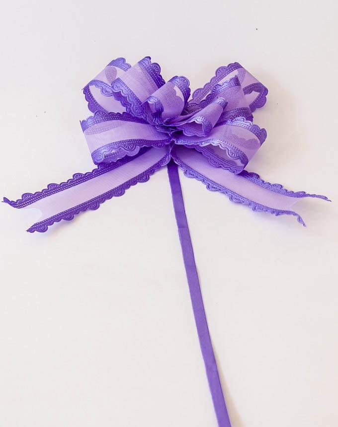 פפיון משיכה אורגנזה סטן - סגול